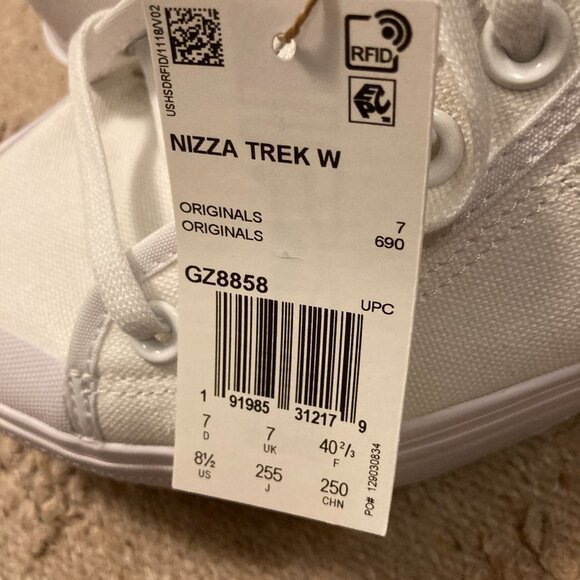 Adidas Nizza Trek Platform Sneakers – White with Gum Sole – NWT - Picture 2 of 5